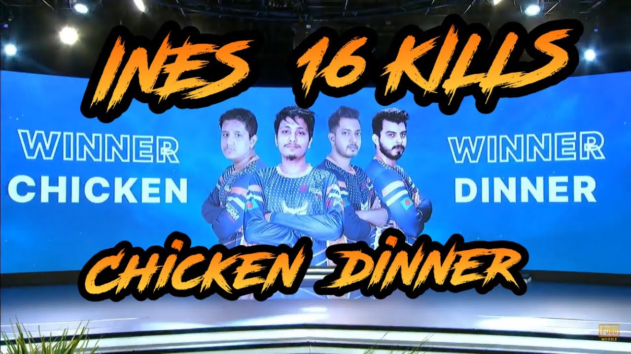 INES 16 KILLS CHICKEN DINNER IN PMPL || LAST DAY OF GROUP STAGE