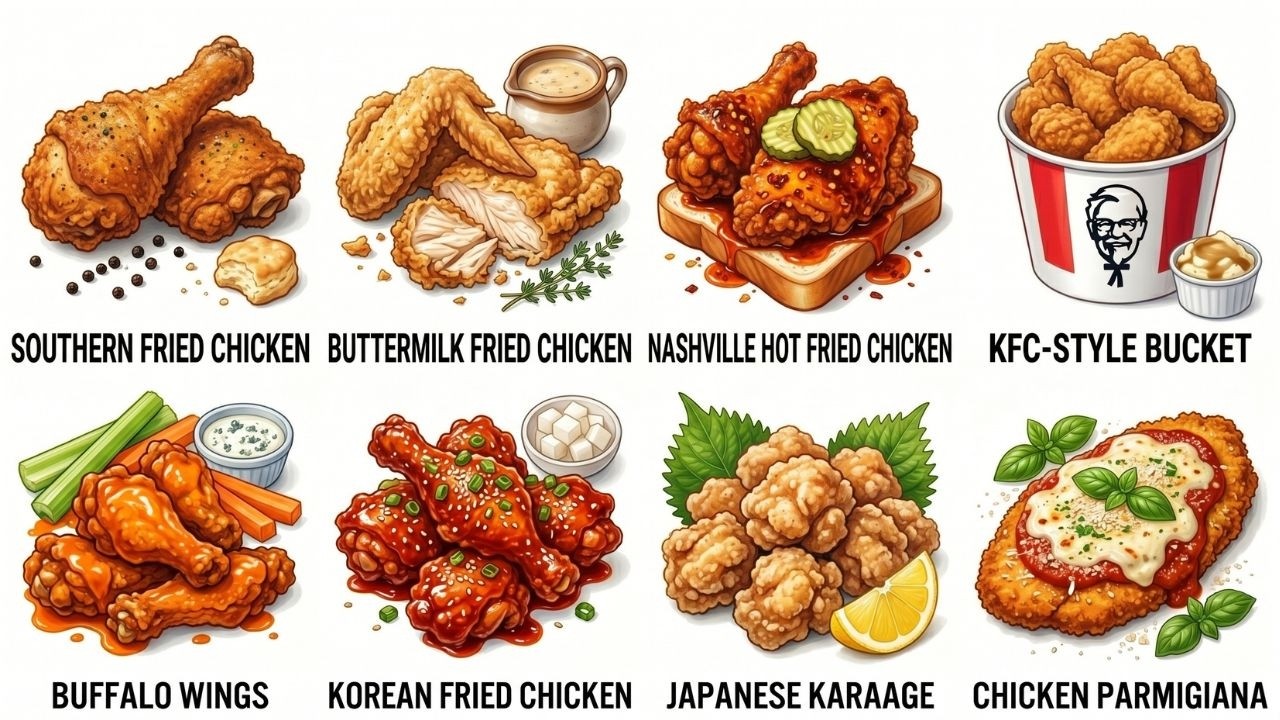 Every Fried Chicken Styles Explained in 5 Minute