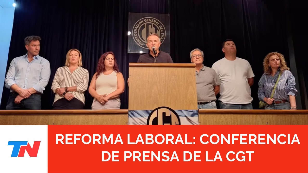 CONFERENCIA DE LA CGT LUEGO DE LA REUNIÓN POR LA REFORMA LABORAL
