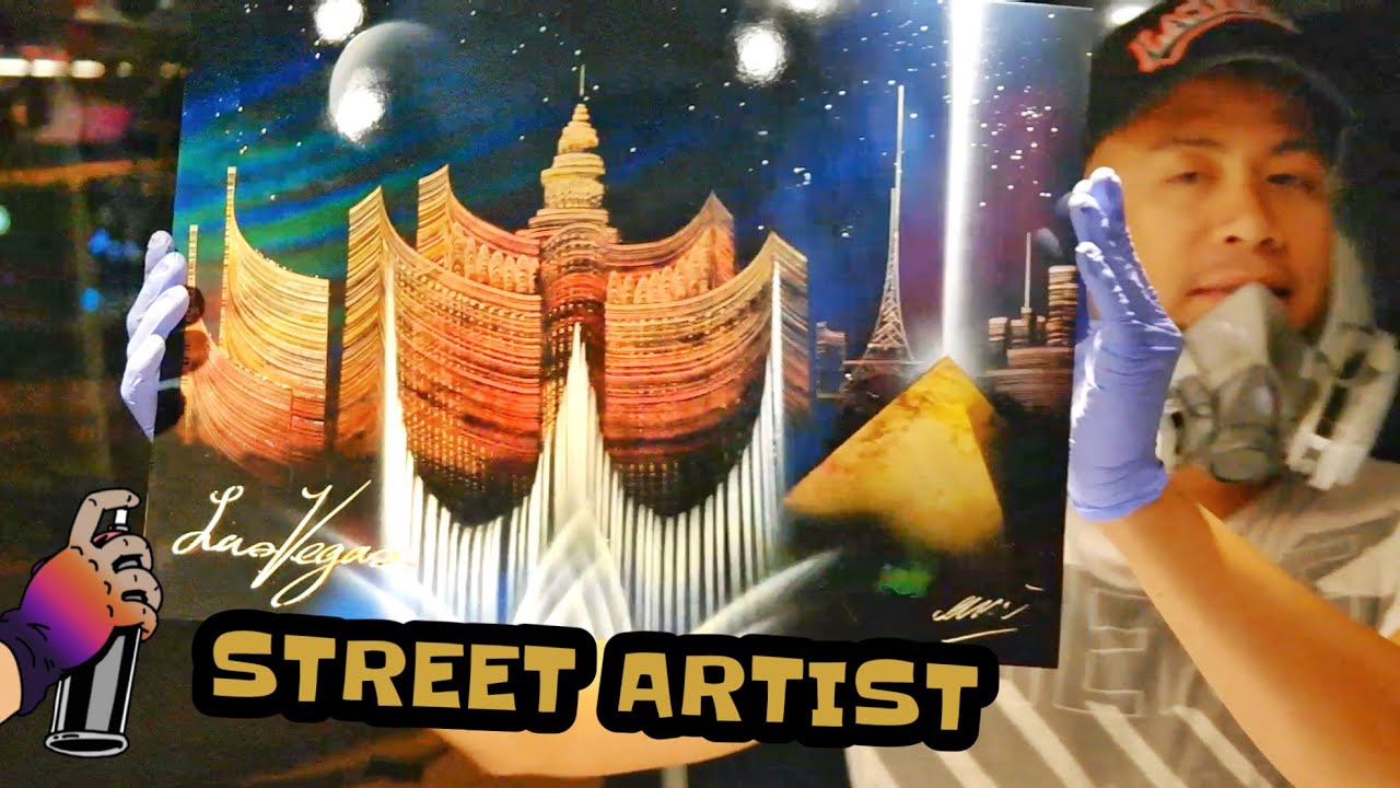 Amazing Street Spray Paint Artist I Las Vegas NV ②⓪①④ 🇺🇸