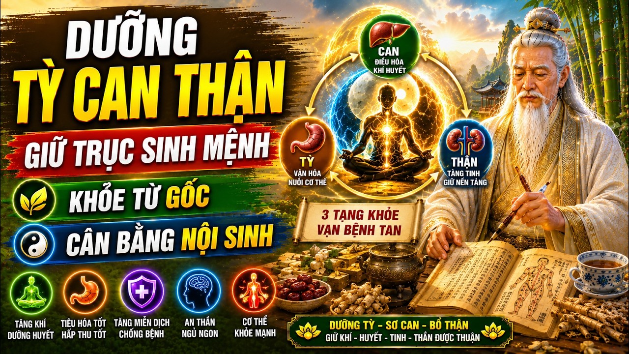 Bí pháp cổ nhân nuôi dưỡng tỳ can thận giữ trục sinh mệnh bách bệnh tự lui: Sống thuận tự nhiên