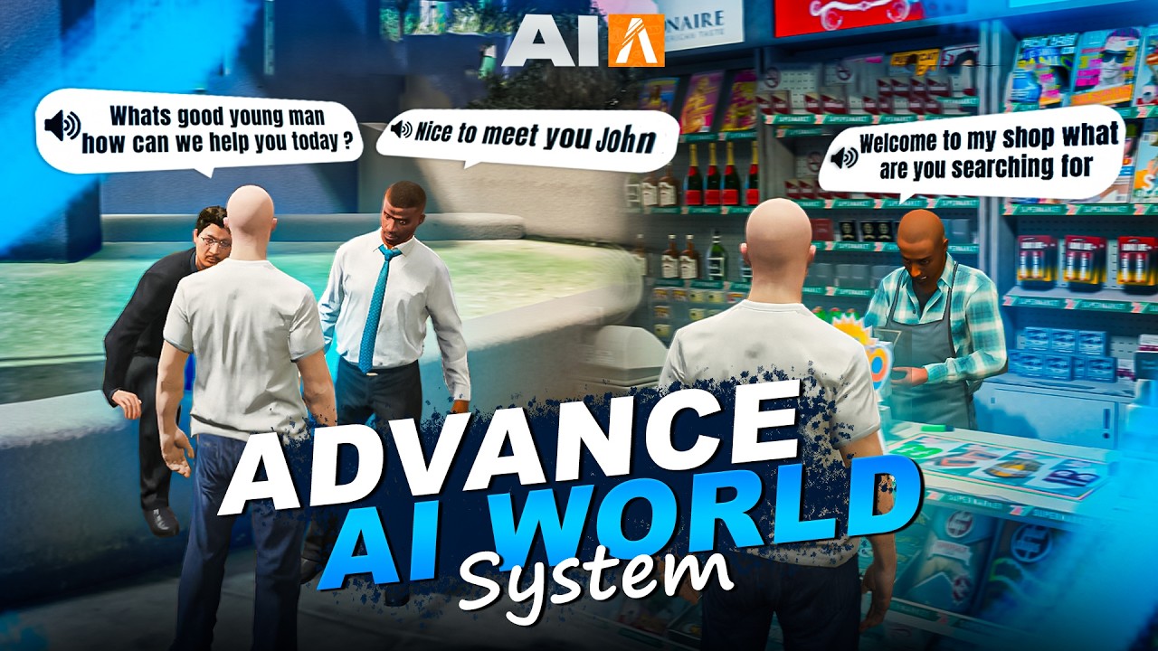 AI World System | Real AI-Integrated NPCs, Hospital, Shop, Mechanic, Police & More | FiveM Scripts