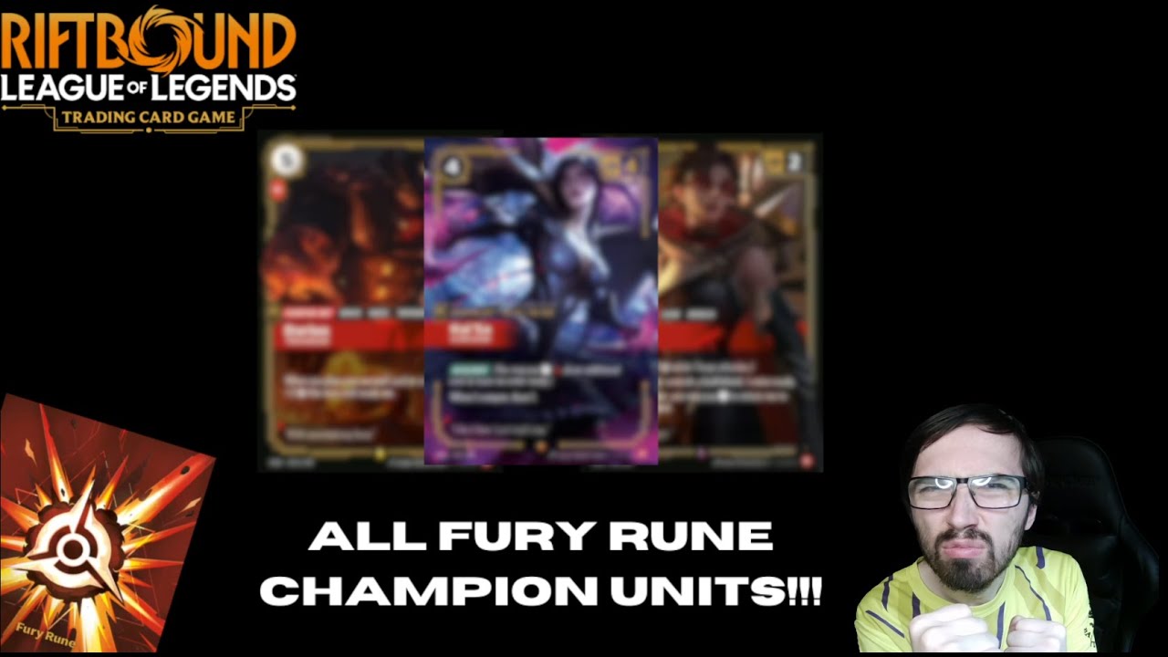 ALL Fury Rune Champion Units In The Debut Set Of Riftbound: Origins!!!