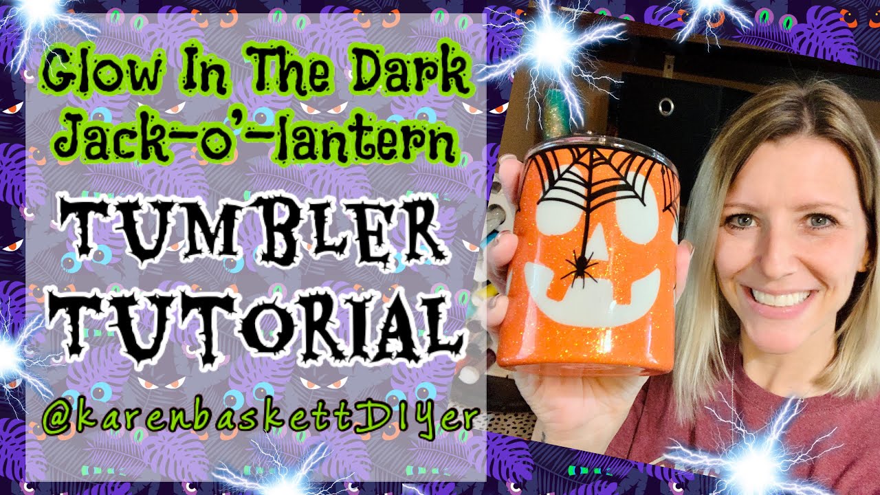 Glow-in-the Dark Halloween Tumbler Tutorial | COME LEARN WITH ME | Crystalac