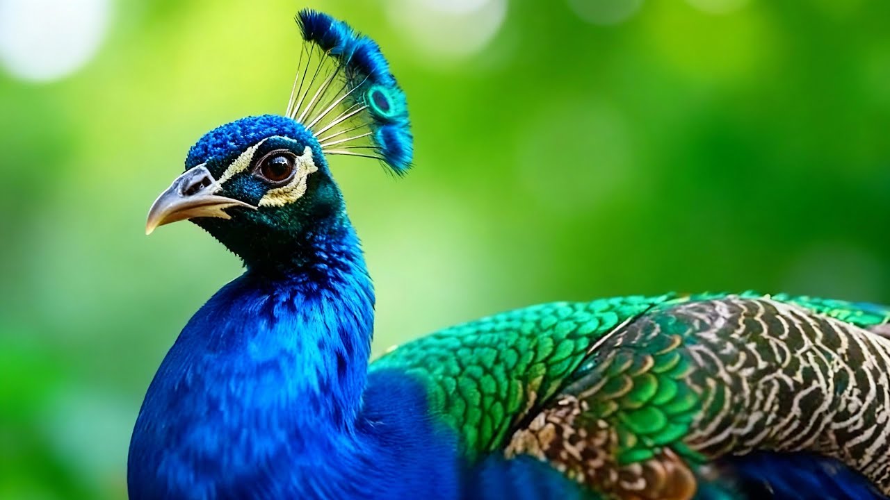 Majestic Peacock Beauty 🦚 Relaxing Wildlife Nature Scenery in 4K | Peaceful Bird Ambience