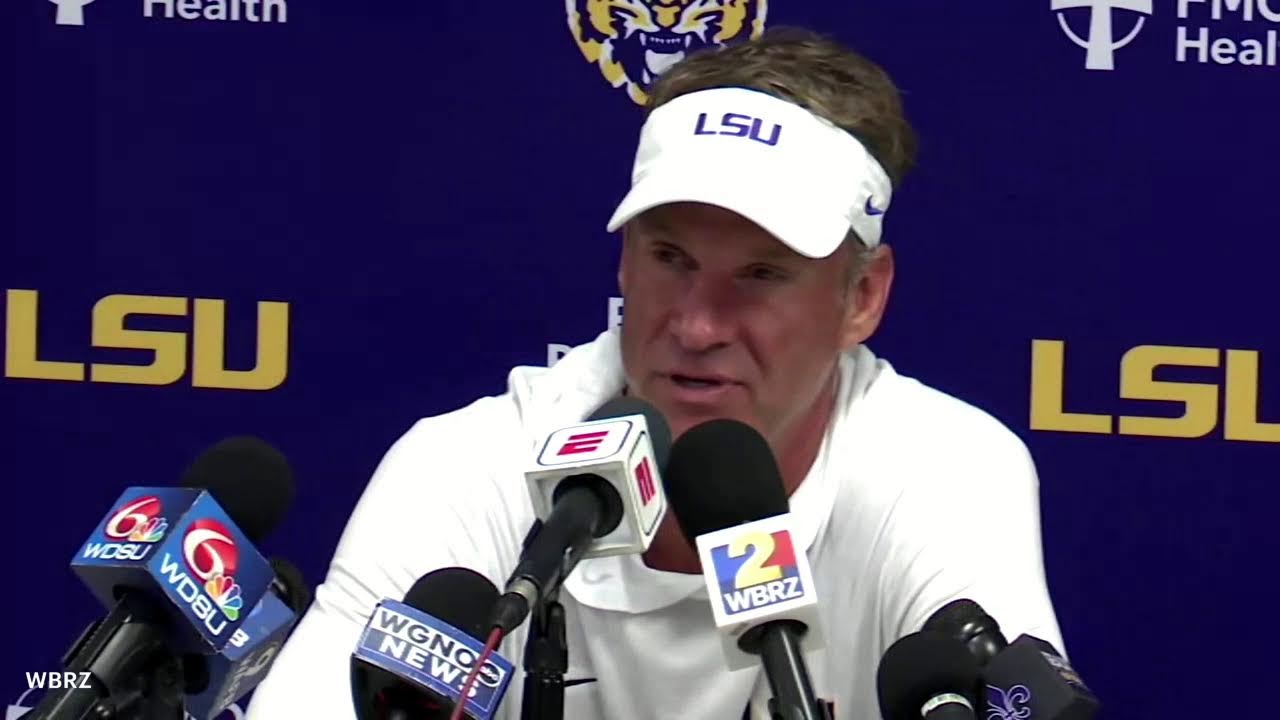 Watch Live: LSU head coach Lane Kiffin discusses 32-24 loss against Ole Miss