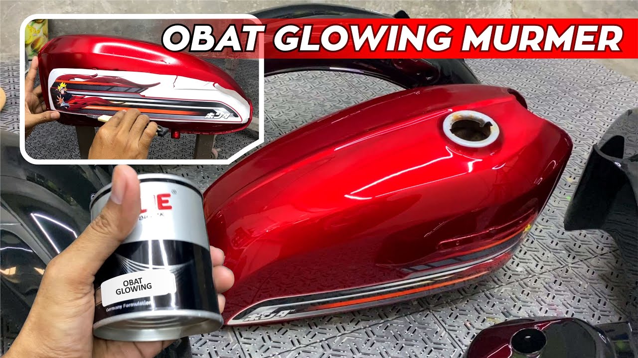 REPAINT CB CANDY RED GRAFIS MINIMALIS X OBAT GLOWING