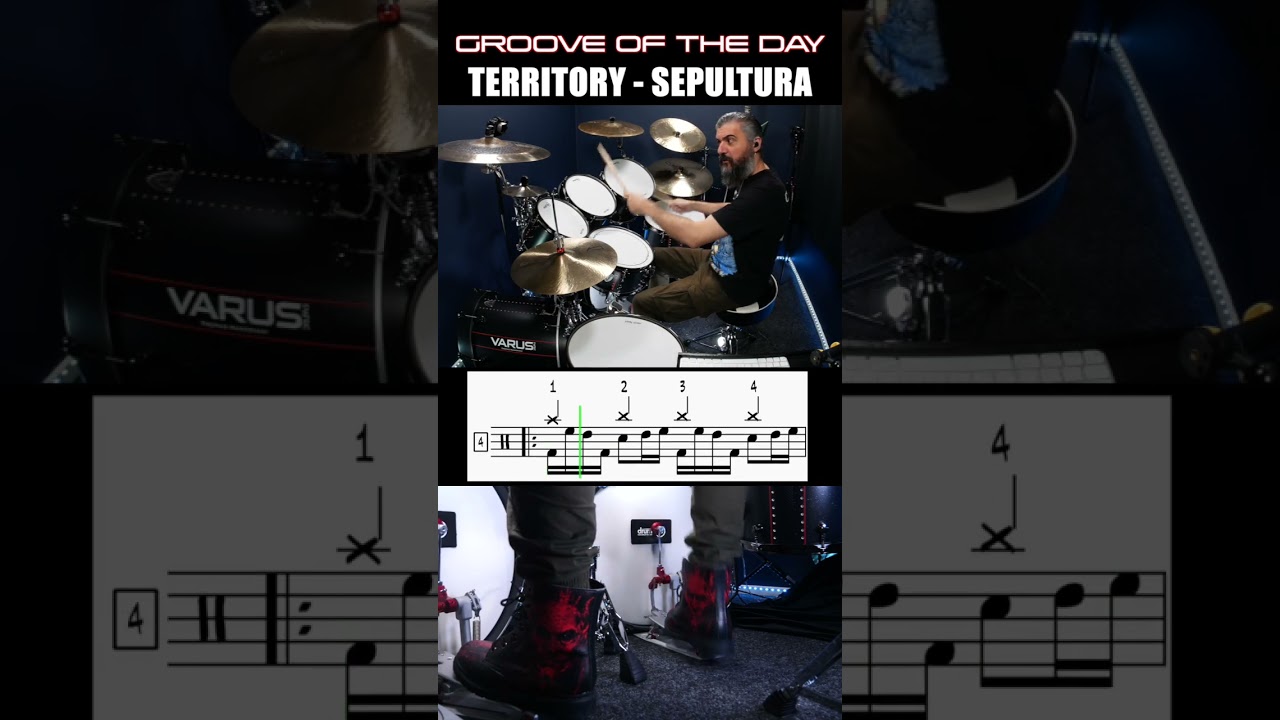 How to play TERRITORY intro on drums - Sheet Music