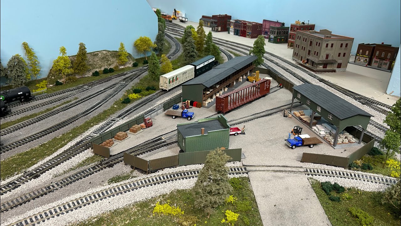Iowa Southern Railroad S5E34 -  Lumber Yard Complete and Trees Added to the Layout
