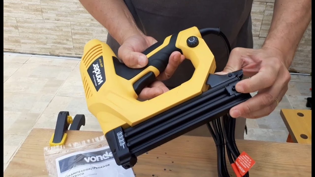 Grampeador e pinador elétrico Vonder GPE 916 - semelhante ao Worker