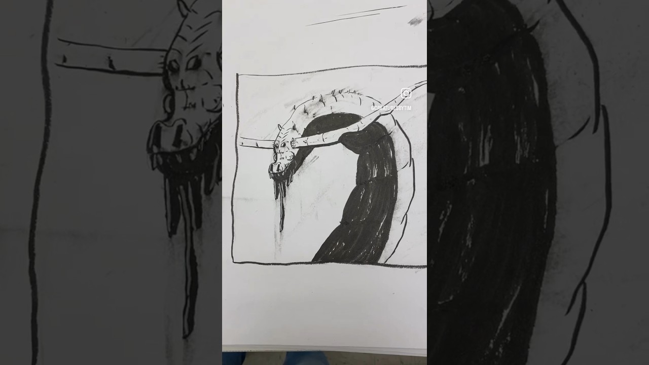 .#creaturesketch #creatureconcept #creaturedrawing #brushpenart #brushpendrawing #quicksketches #art