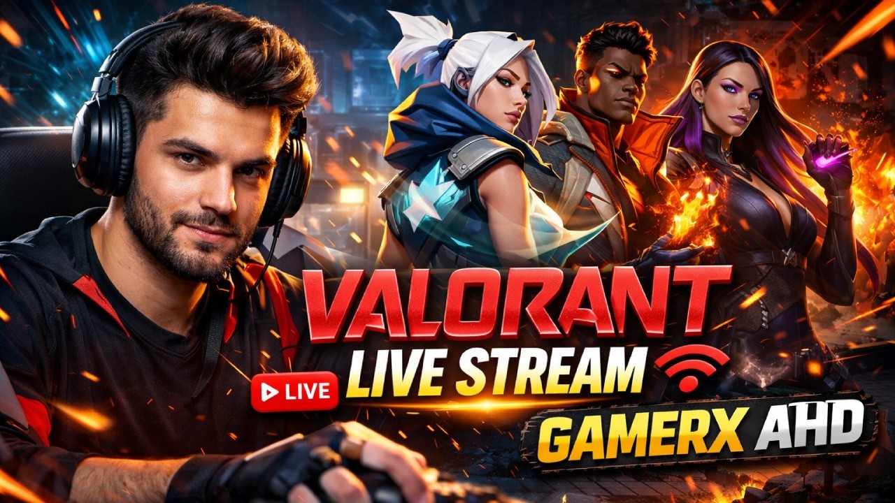🔴 VALORANT LIVE | Ranked Grind & Clutch Moments | Gamerx AHD | Short