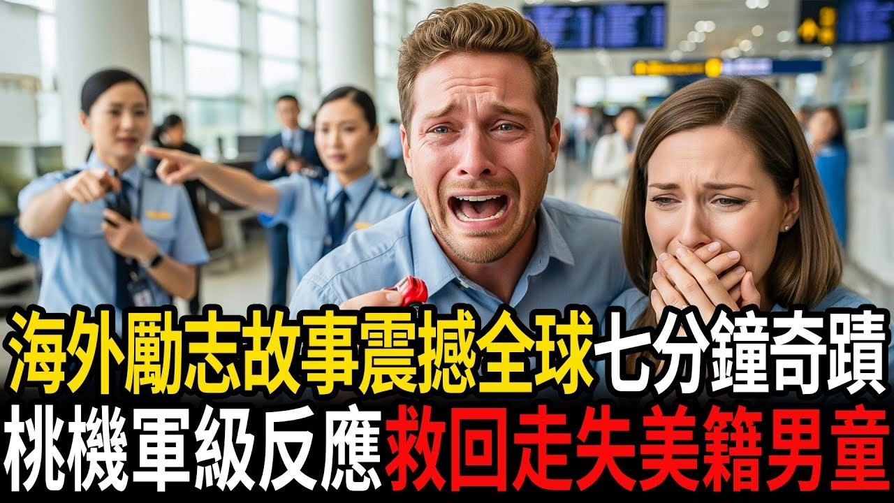 【來自海外的勵志故事】全世界震驚！桃園機場啟動“軍事級反應”，「7分鐘奇蹟」救回走失美籍男童！#感人故事 #老年故事 #口述故事 #人生故事
