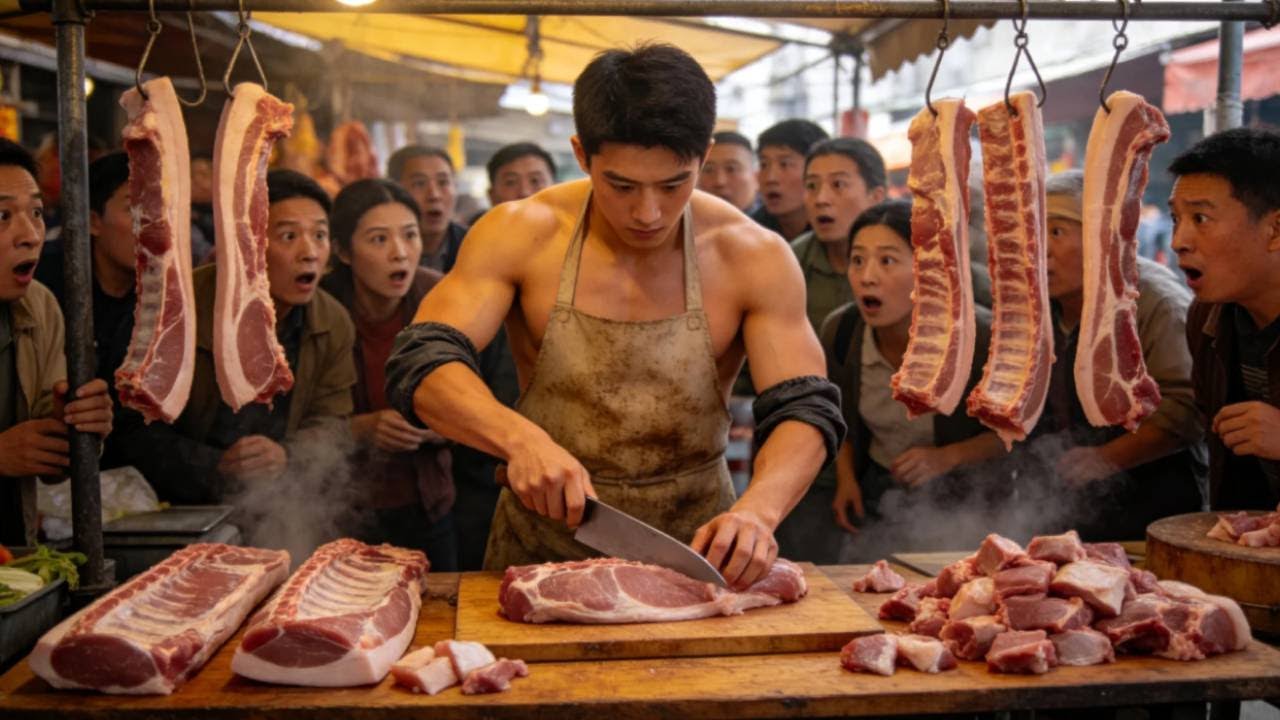 Pig Front Trotter And Hind Trotter, How To Separate Bone And Meat With One Cut
