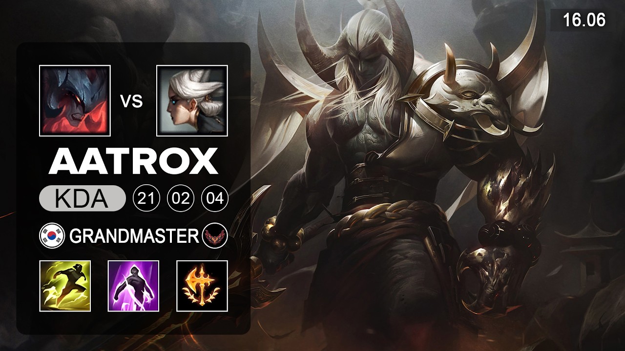 Aatrox vs Camille Top - KR Grandmaster - Patch 16.06 Season 16