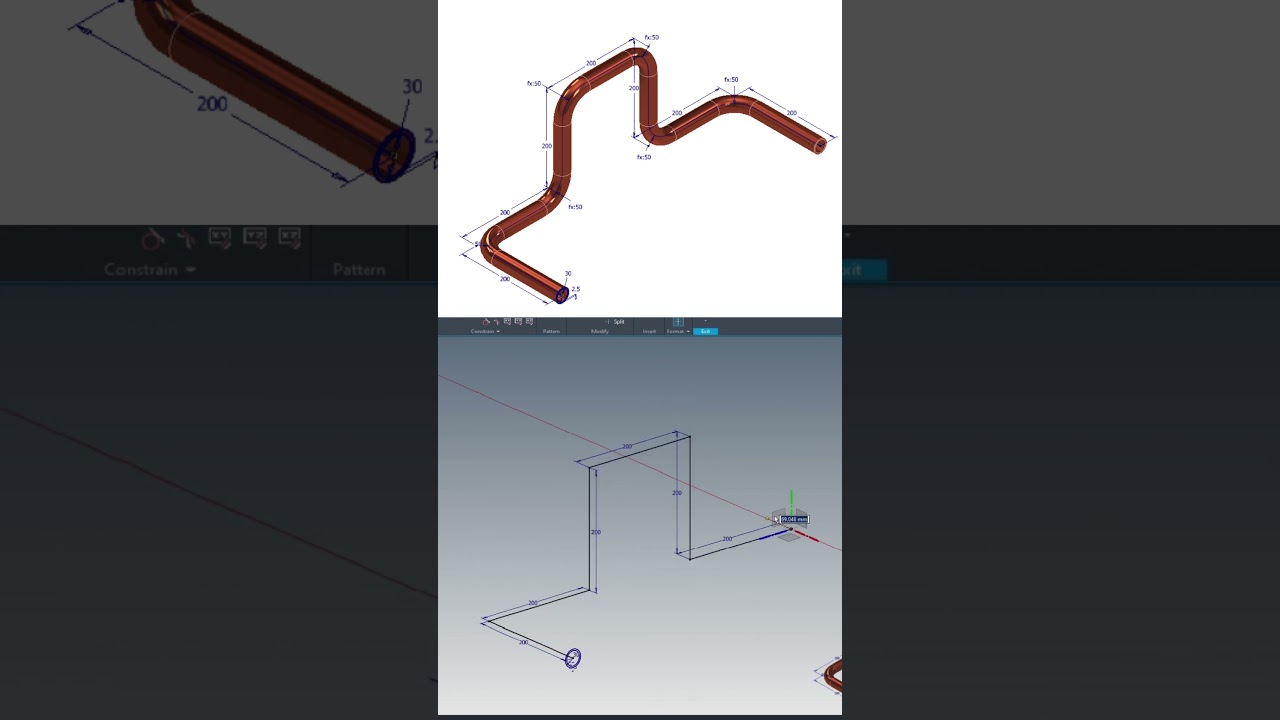 Sweep Command! | Autodesk Inventor | 2025 #3dprinting #autodeskinventor #cad #mechanic