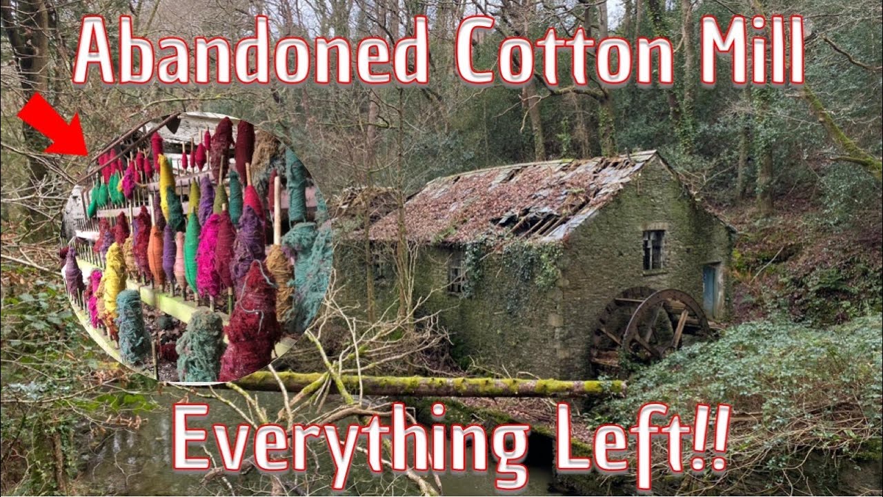 I Explore An Abandoned Cotton Mill With Everything Left Behind!!