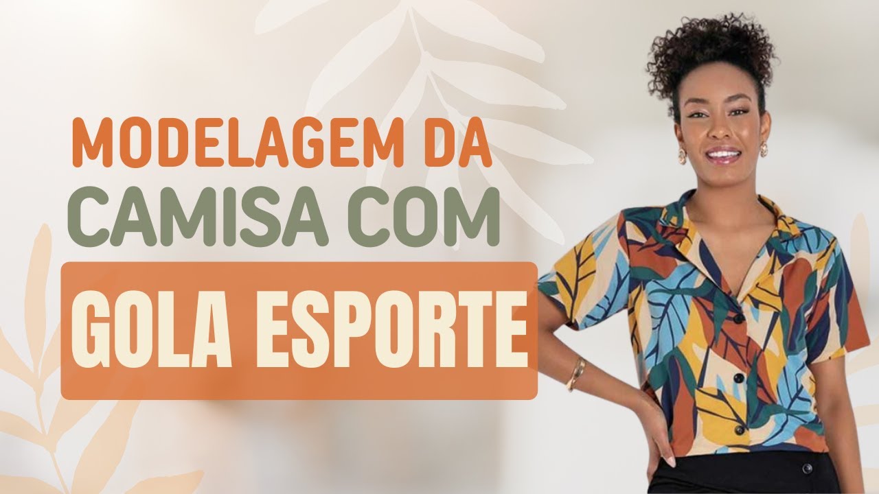 Modelagem simples Camisa com Gola Esporte