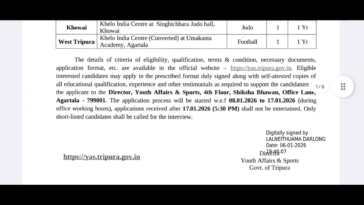 Tripura youth affairs and sports job #viral #video #videos #views #viralvideo #viralshorts #view 