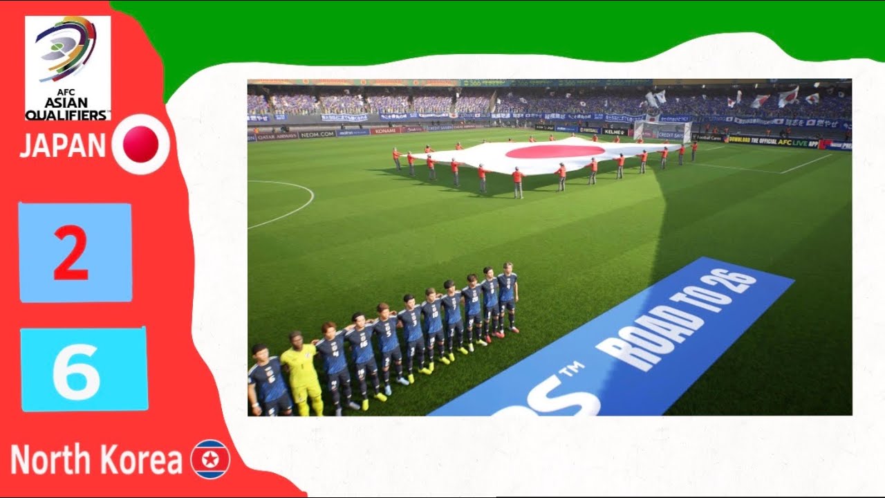 Japan 🇯🇵 VS North Korea 🇰🇵 [FULL MATCH](INSANE GOALS 🔥)(GREAT CHANCES!)