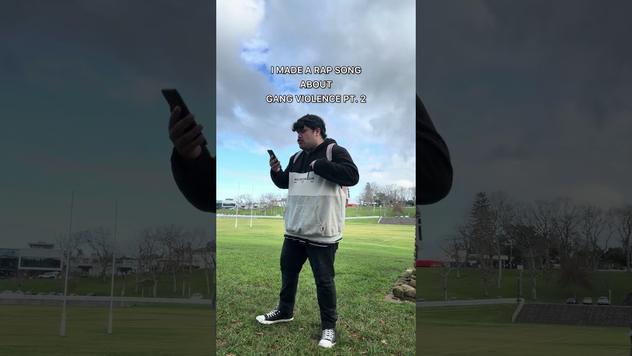 I made a rap song about gang violence