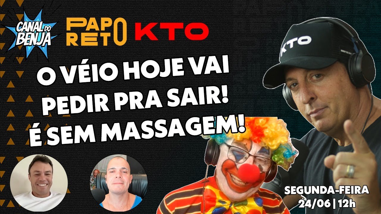 Papo Reto com Benja, Gladiador, Mano e Véio - ep. 292 - 24/06/2024
