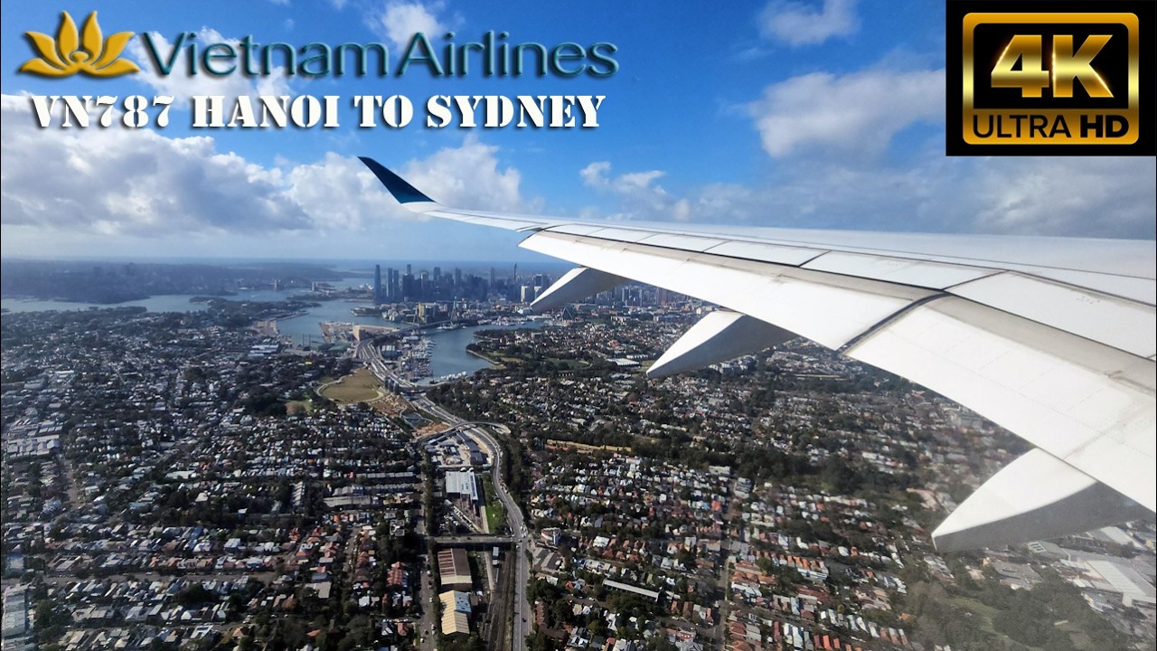 Vietnam Airlines VN787 Hanoi to Sydney Experience | 🇻🇳 🛬 🇦🇺 4K