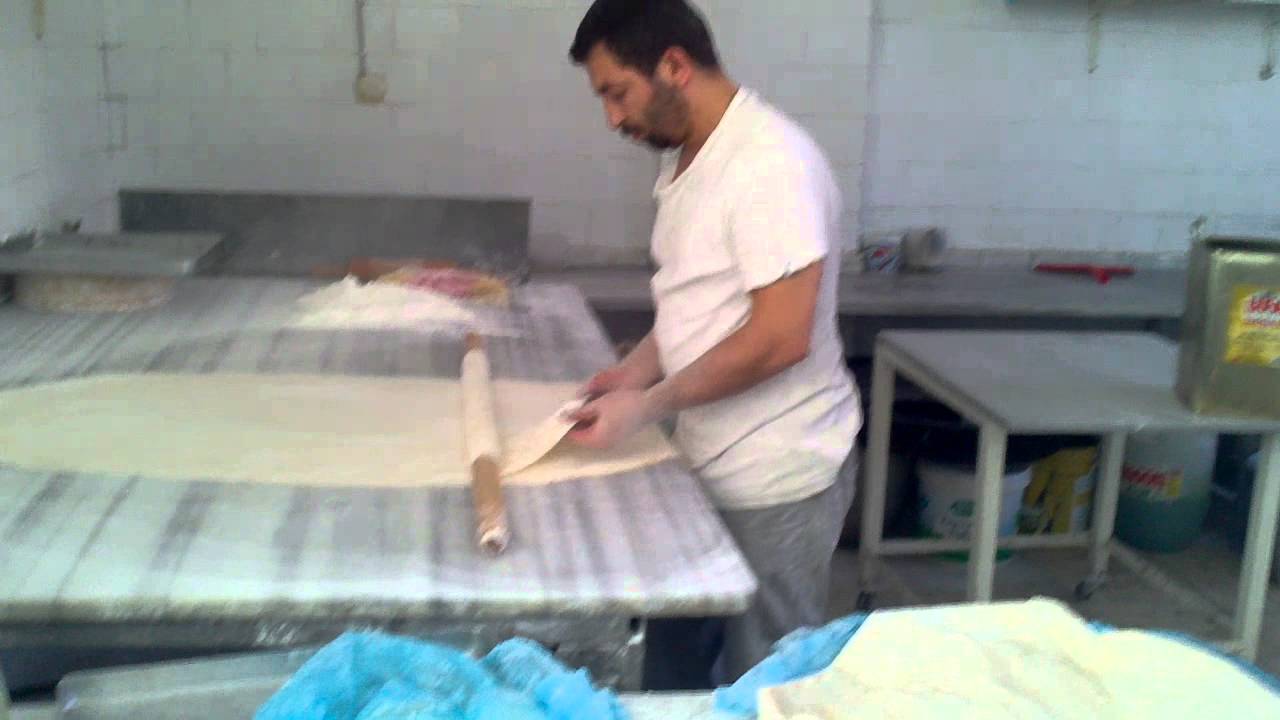 Baklava hamuru acma