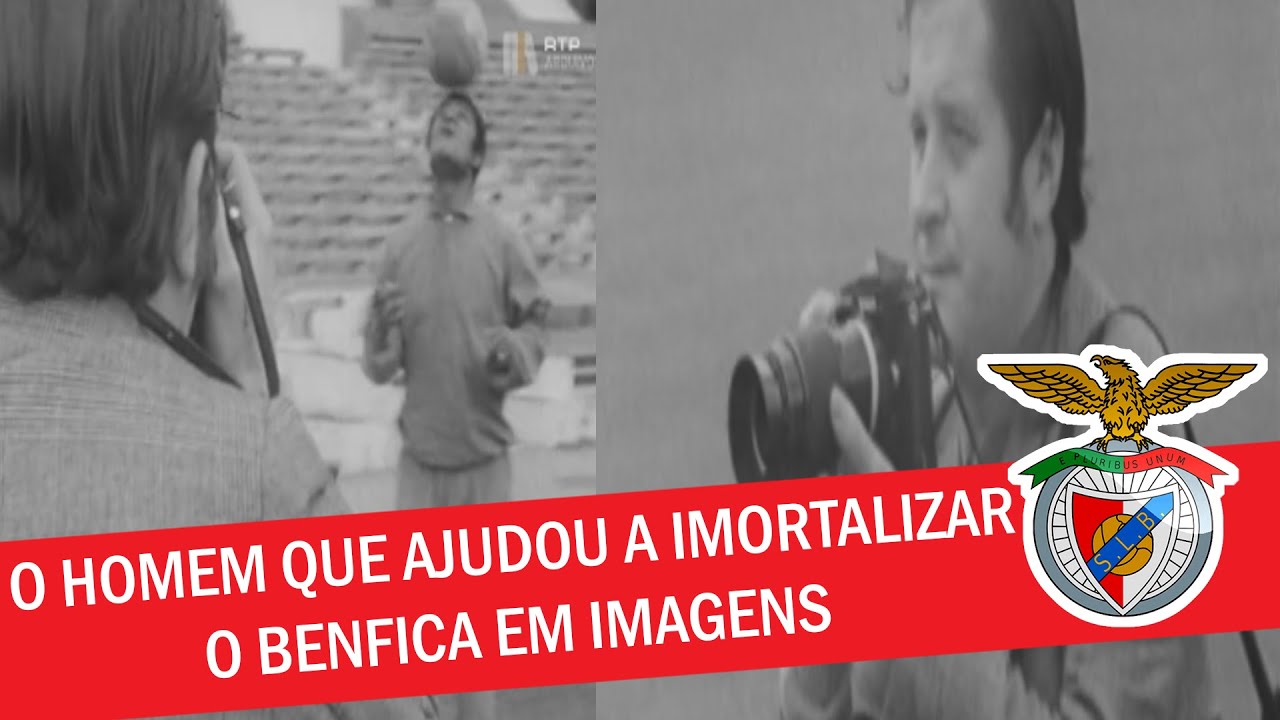 NUNO FERRARI FOTOGRAFA TREINO DO BENFICA, ZÉ GATO E EUSÉBIO (1974)