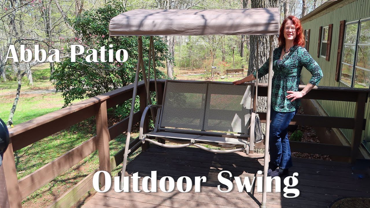 OUTDOOR SWING CANOPY 🍀ABBA PATIO Porch, Deck, Yard Furniture REVIEW 👈