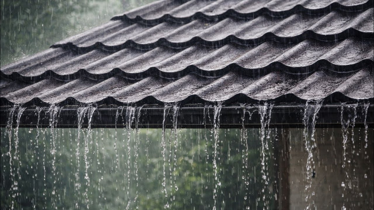 Heavy Rain Sounds on Roof | Real Rain Ambience for Sleep, Relaxation & Focus