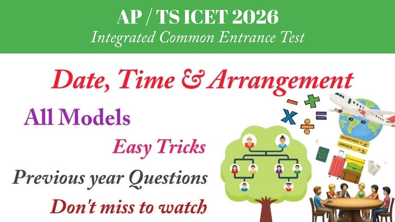 All Concepts || AP/TS ICET 2025 || Maximum 10 Marks || Blood Relations || Arrangement || Symbols