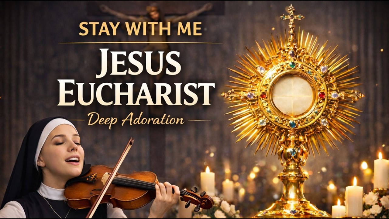 Stay With Me, Eucharistic Jesus 🙏Catholic Eucharistic Adoration Songs | Stay With Me Lord Worship
