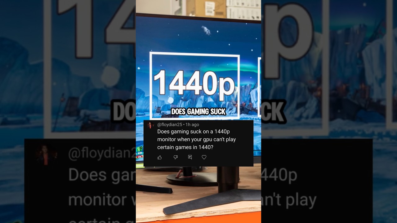 1080p gaming on a 1440p monitor.  #gamingsetup #gaming #gamingcomputer #tech