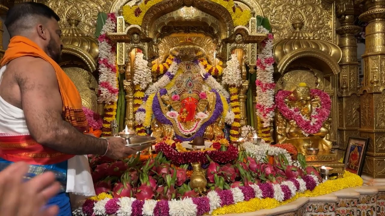 श्री सिद्धिविनायक LIVE आरती दर्शन | Siddhivinayak Ganpati Dadar Aarti🙏🏻 २०/०१/२०२६🛕