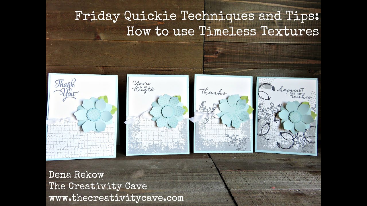 Friday Quickie: How to use Timeless Textures Stamp Set from Stampin Up