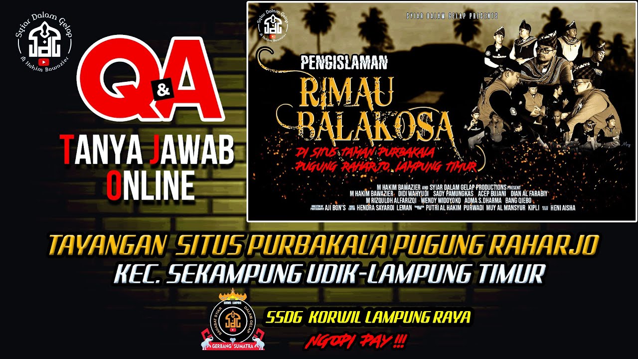 🔴TJO | Tayangan Situs Pugung Raharjo Lampung Timur | Syiar Dalam Gelap | M Hakim Bawazier