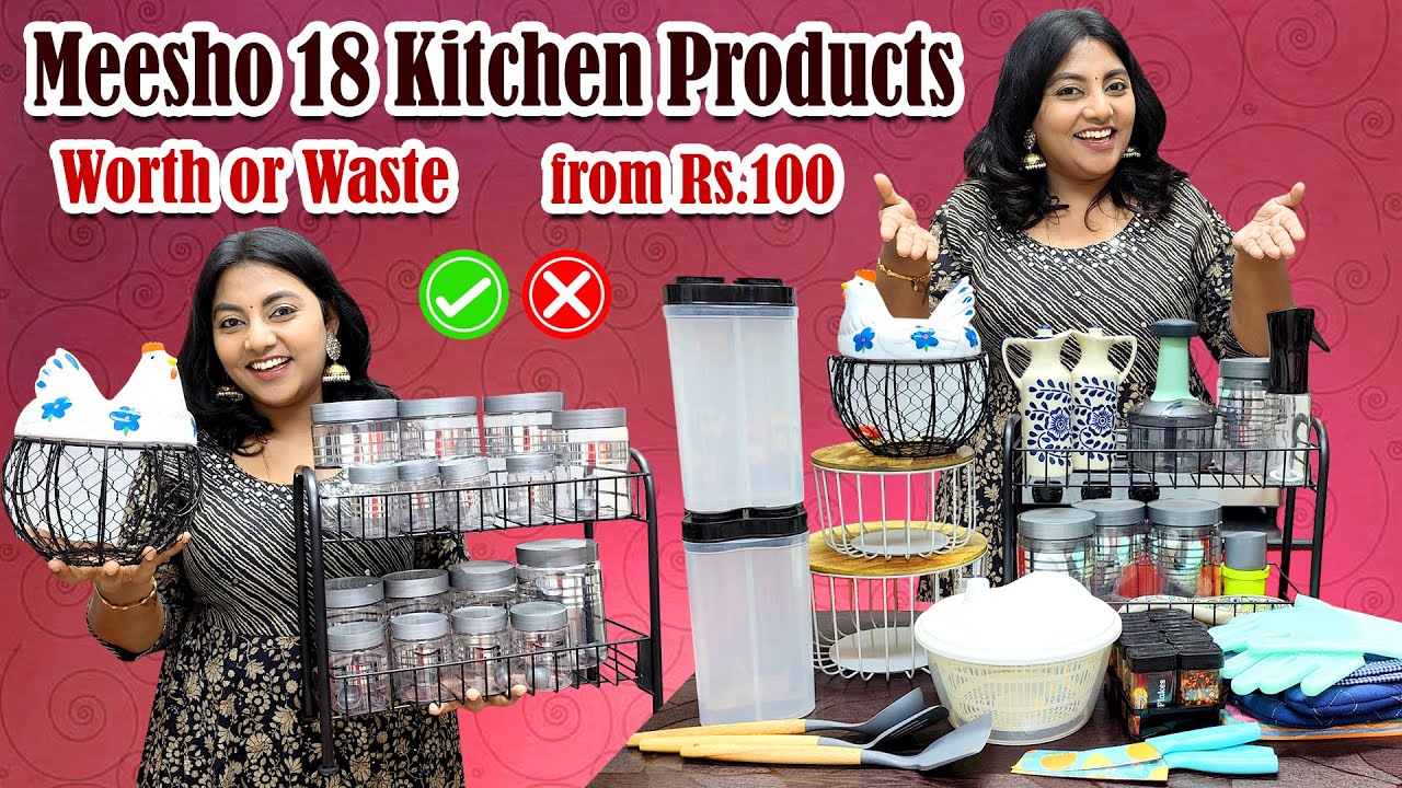 18 Useful Kitchen Tools & Gadgets from Meesho | வாங்கலாமா வேண்டாமா Karthikha Channel Meesho Kitchen