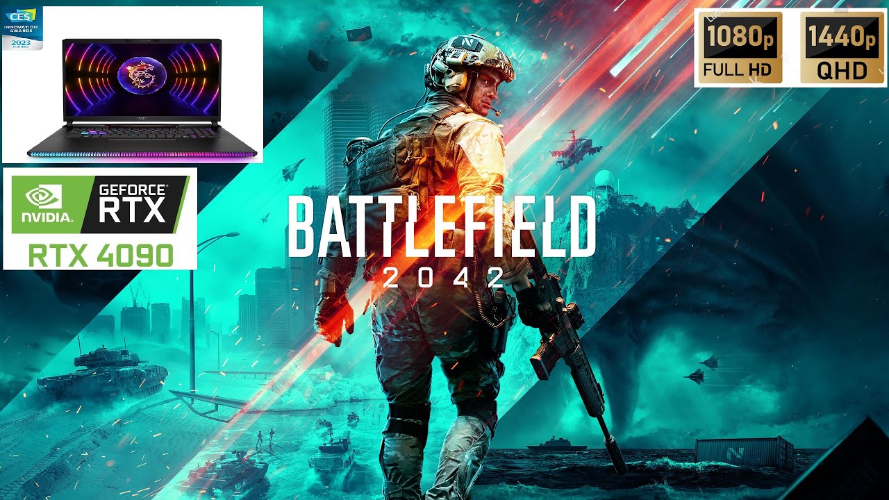 Battlefield™ 2042 on RTX4090 (laptop) in 1080 and 1440