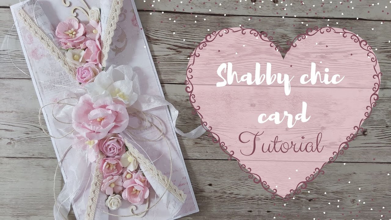 Shabby chic card tutorial|Marina Manioti