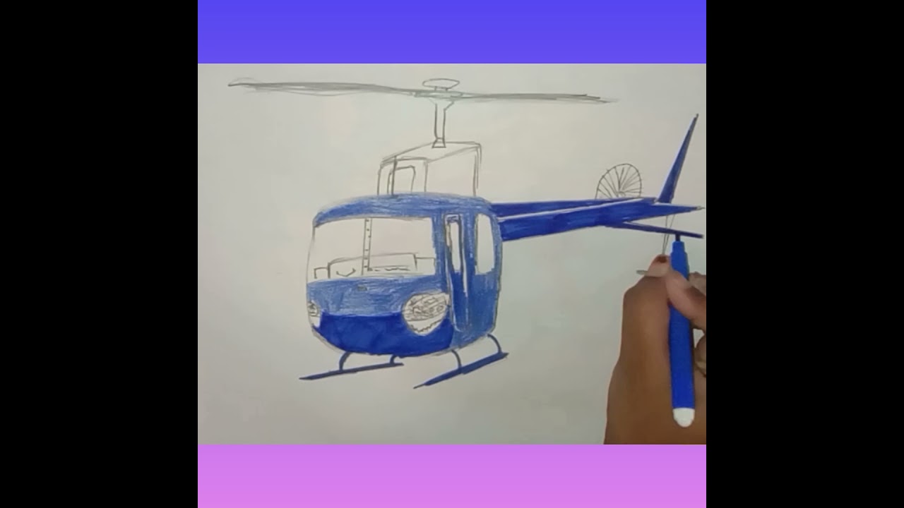 helicopter 🚁 drawing