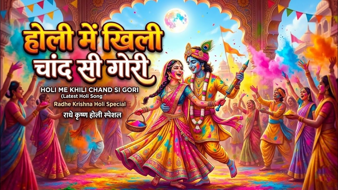 Holi Me Khili Chand Si Gori - Radhe Krishna New Holi Song | Best Holi Song
