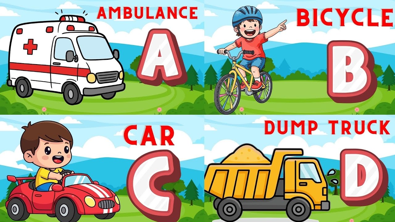 ABC Vehicle Song | ABC Vehicles