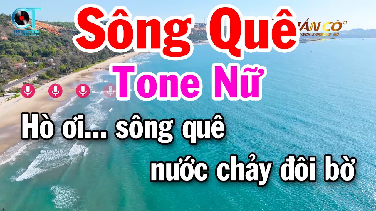 Karaoke Sông Quê Tone Nữ ( Mi Thứ ) Nhạc Sống Dễ Ca Tuấn Cò