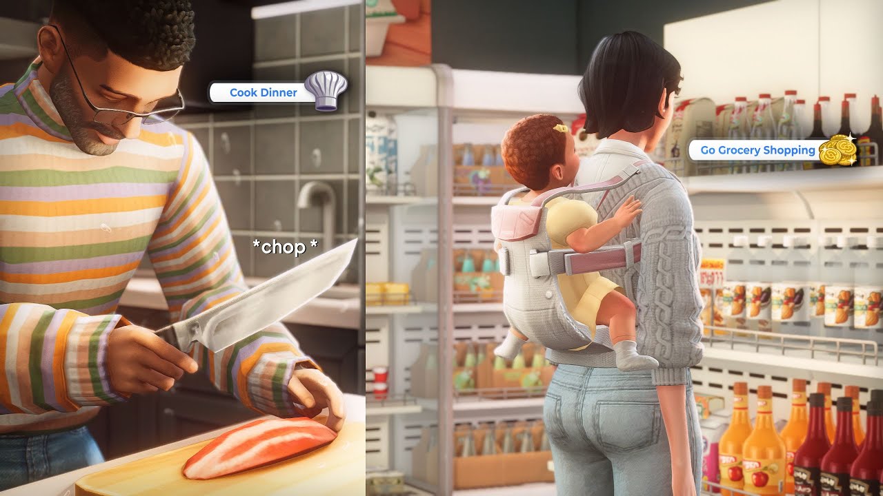 my big family gameplay routine in the sims 4! + mods