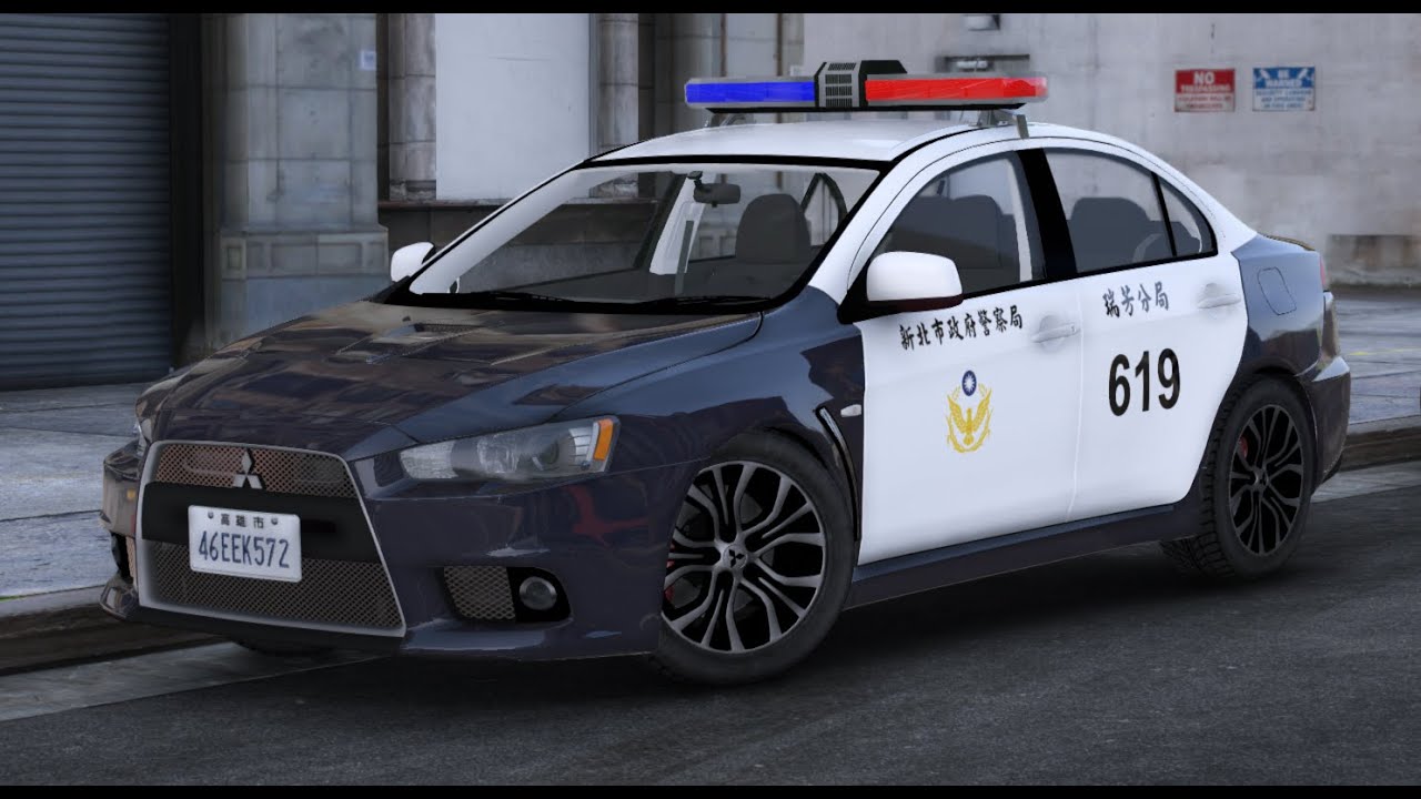 GTA5 俠盜列車手  警察模組 LSPDFR Mitsubishi Lancer Evolution X (仿台Lancer)