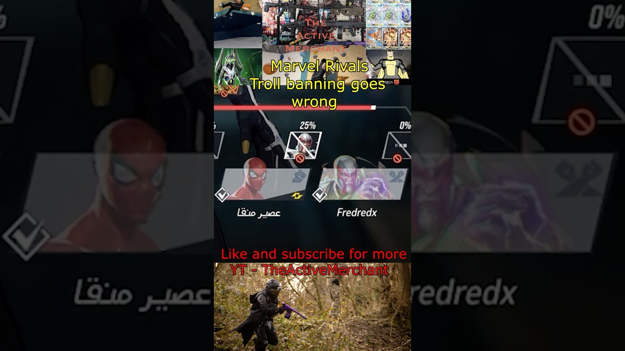 Marvel Rivals troll banning #marvel #marvelrivals #gaming #gameplay #youtubeshorts #uk #youtube