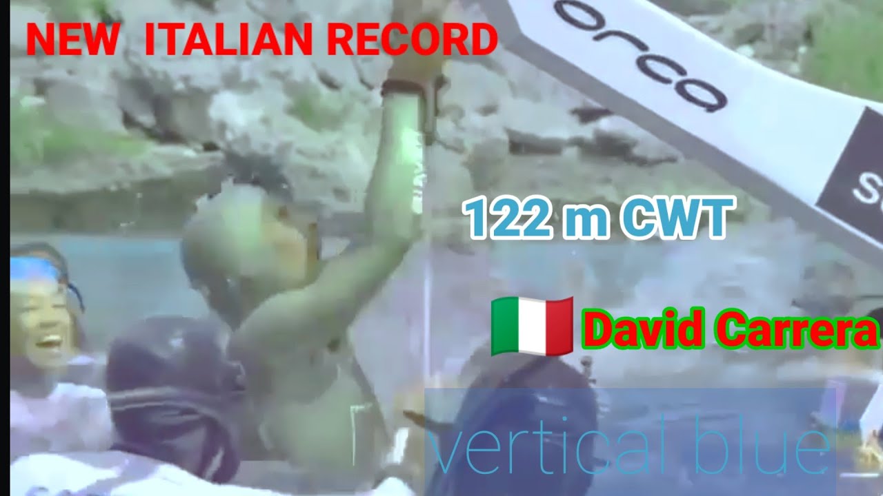 Davide Carrera set a new Italian record 122 m CWT