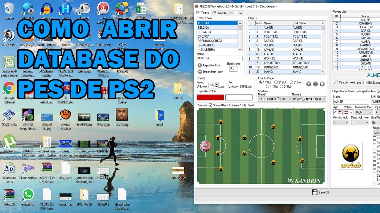 COMO ABRIR A DATABASE DO PES 2014 DE PS2 NO DB WORKSHOP ‹ NEILTON 019 ›