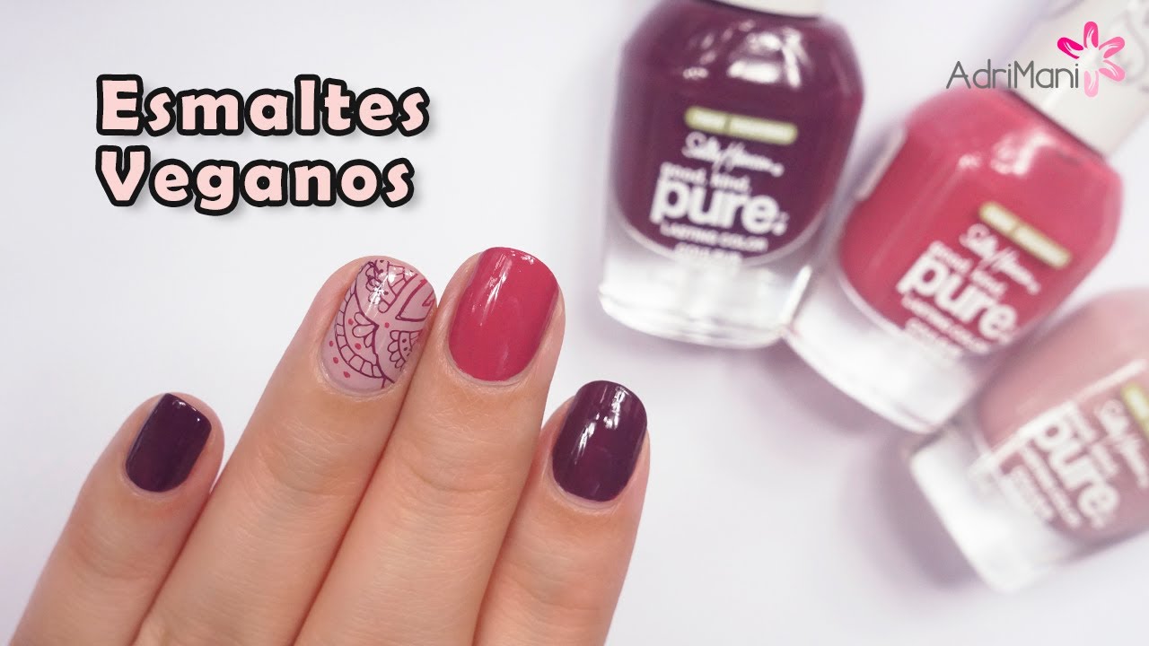 Uñas lindas con esmaltes veganos 🌱😍 Sally Hansen Good Kind Pure | AdriMani